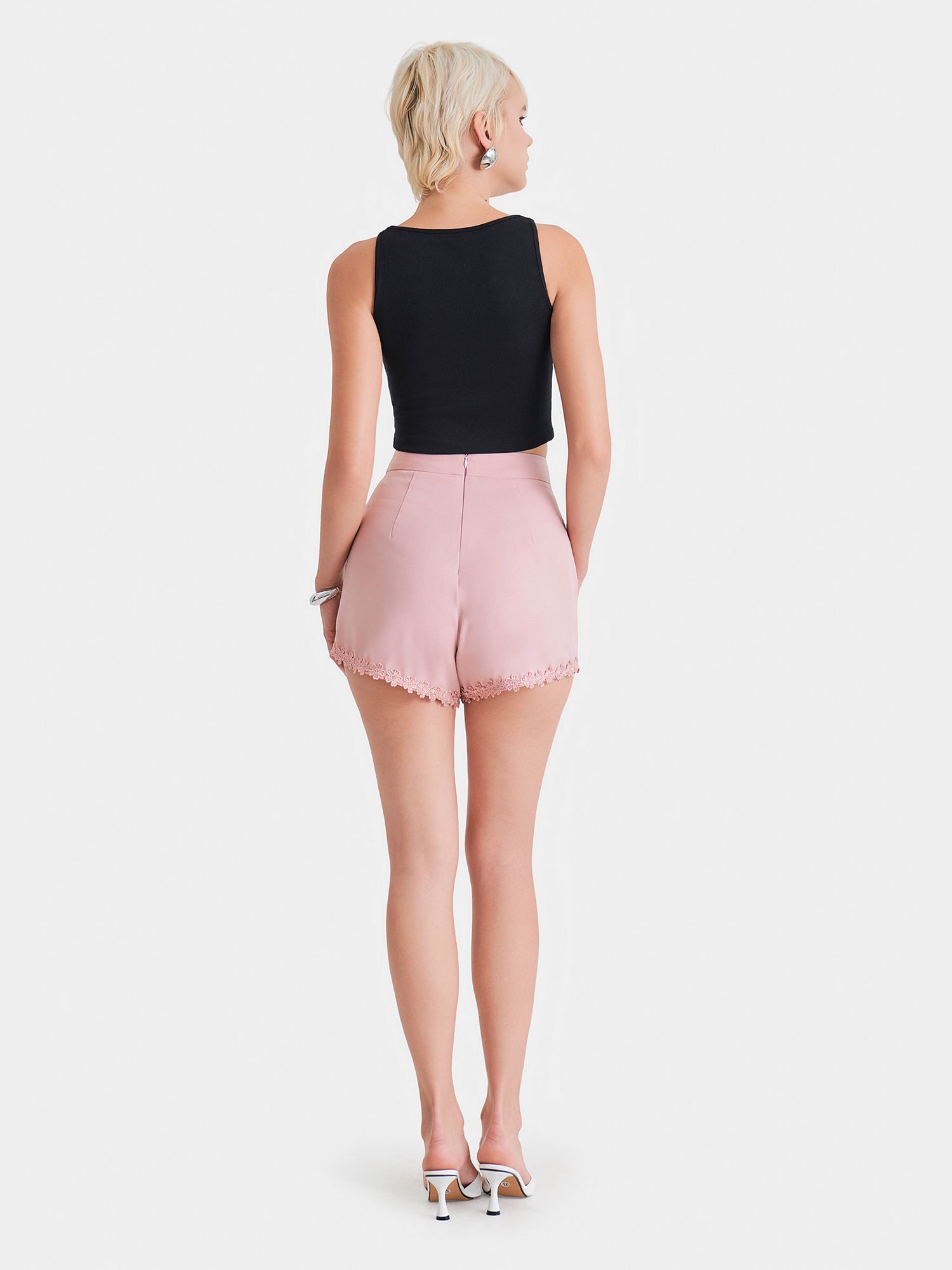  Áo thun crop 3 lỗ cổ thuyền 