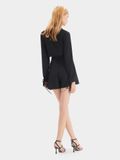  Váy skort xẻ trước phối bèo thắt nơ 