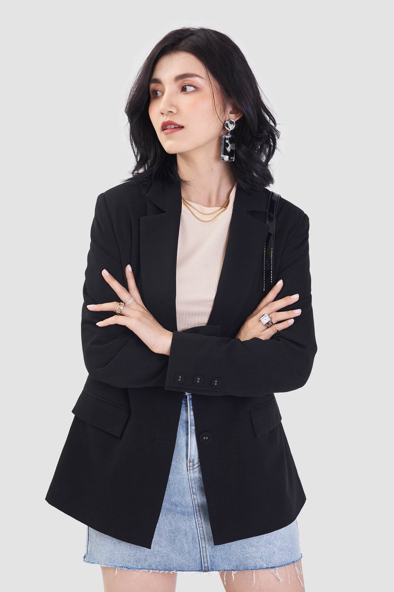 Áo khoác blazer form rộng