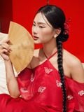  Áo dài Châu Sa 
