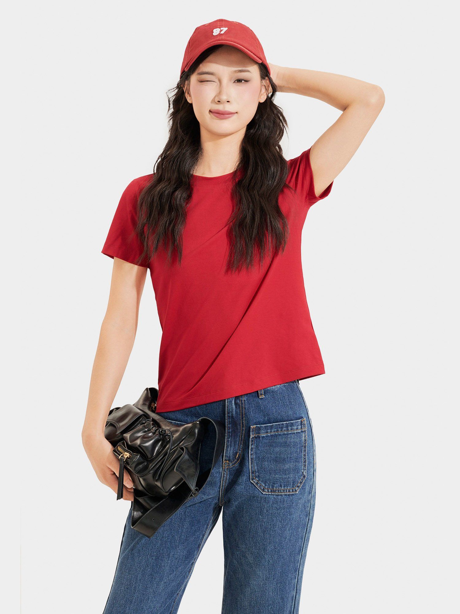  Áo thun 4 chiều form basic tay ngắn 