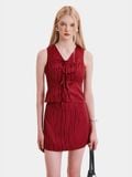  Váy skort cơ bản kẻ sọc 