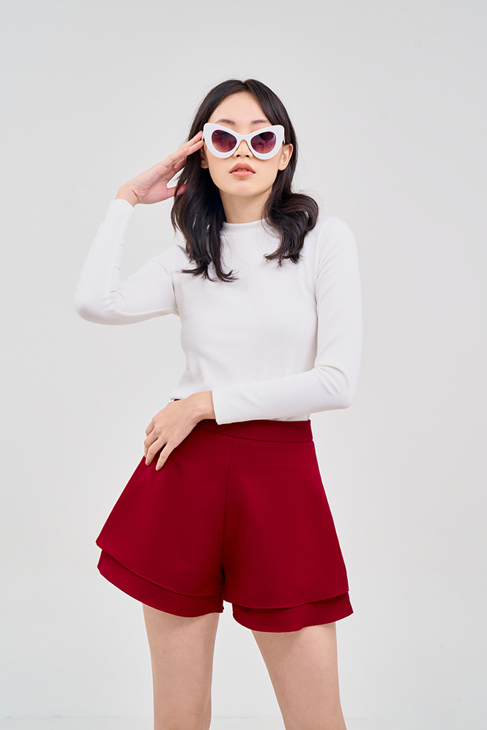 Quần short 2 lớp trơn