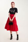  Váy midi cotton 3 tầng 
