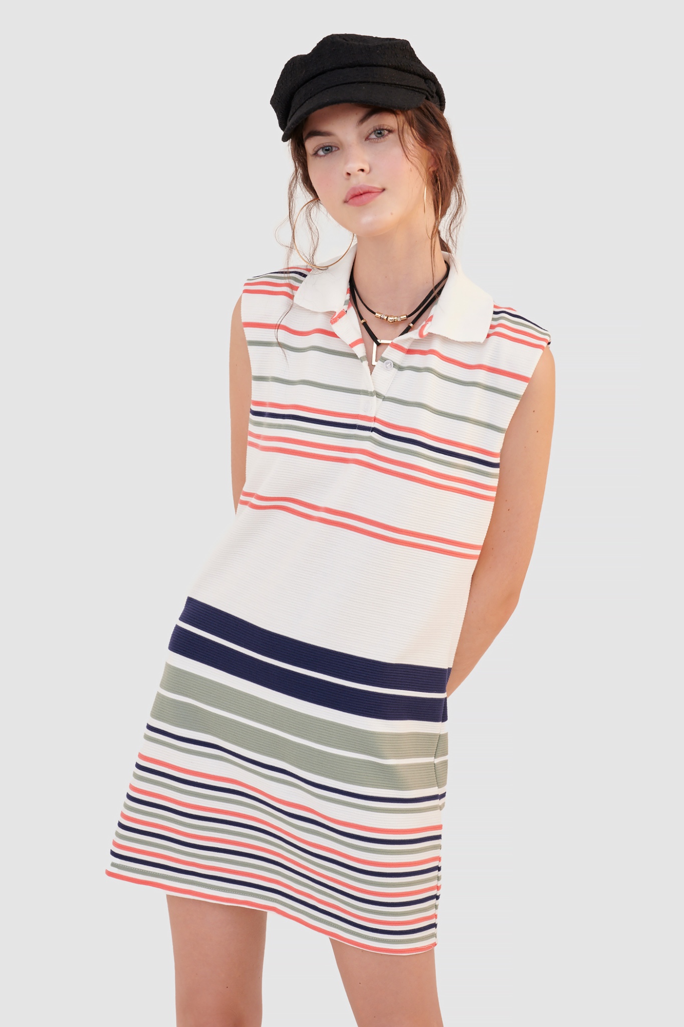 Đầm polo form suông
