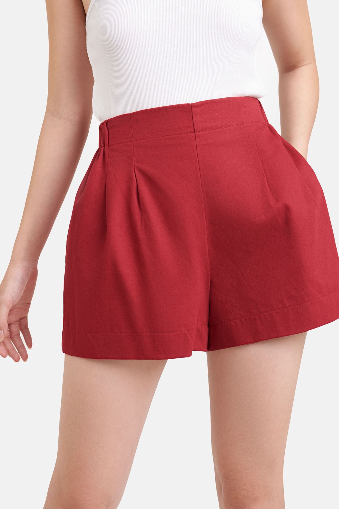  Quần short cơ bản lưng thun 
