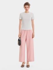 Quần dài ống rộng lưng thun