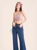  Áo ren 2 dây croptop dây kéo sau 