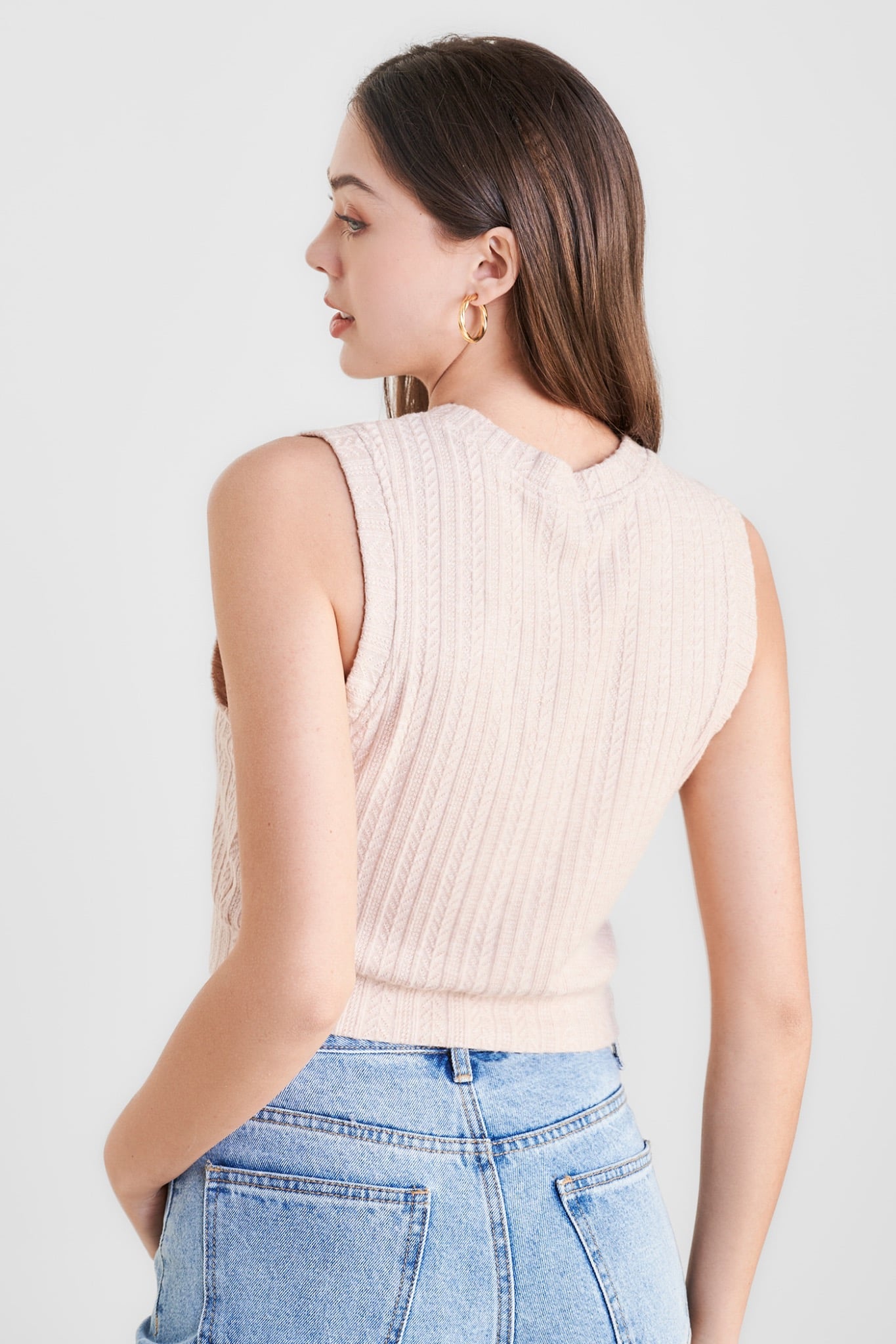Áo thun sát nách crop kiểu gile