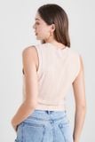  Áo thun sát nách crop kiểu gile 