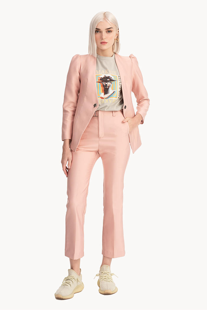 Áo vest 2 lớp nhún vai gài cổ
