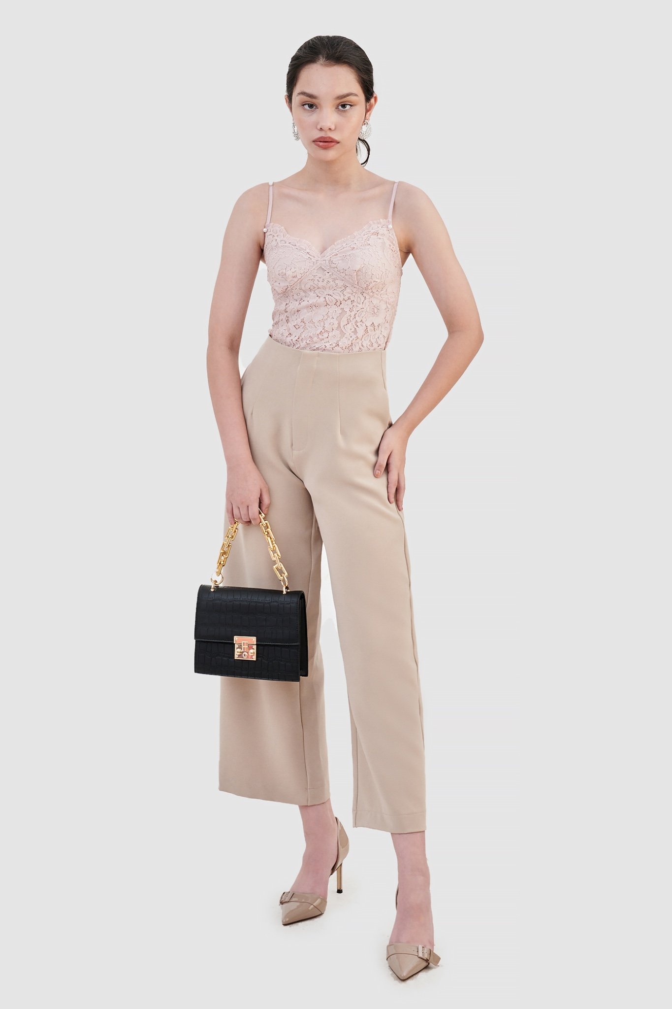 Áo kiểu 2 dây ren smocking lưng