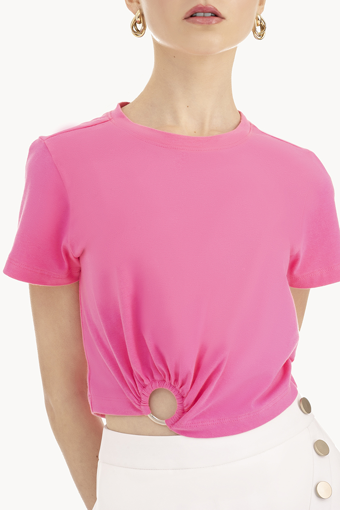 Croptop đính khoen