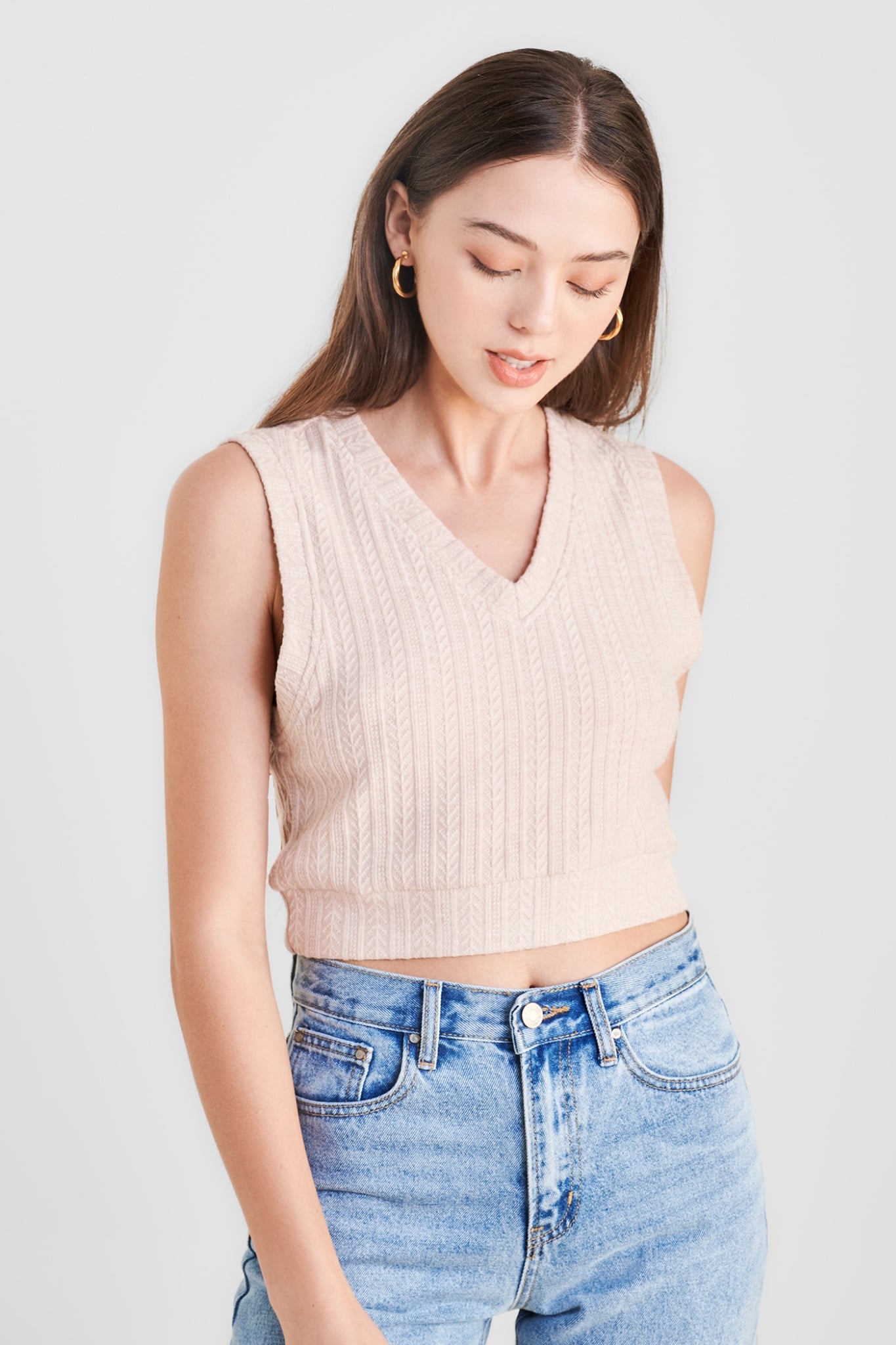 Áo thun sát nách crop kiểu gile