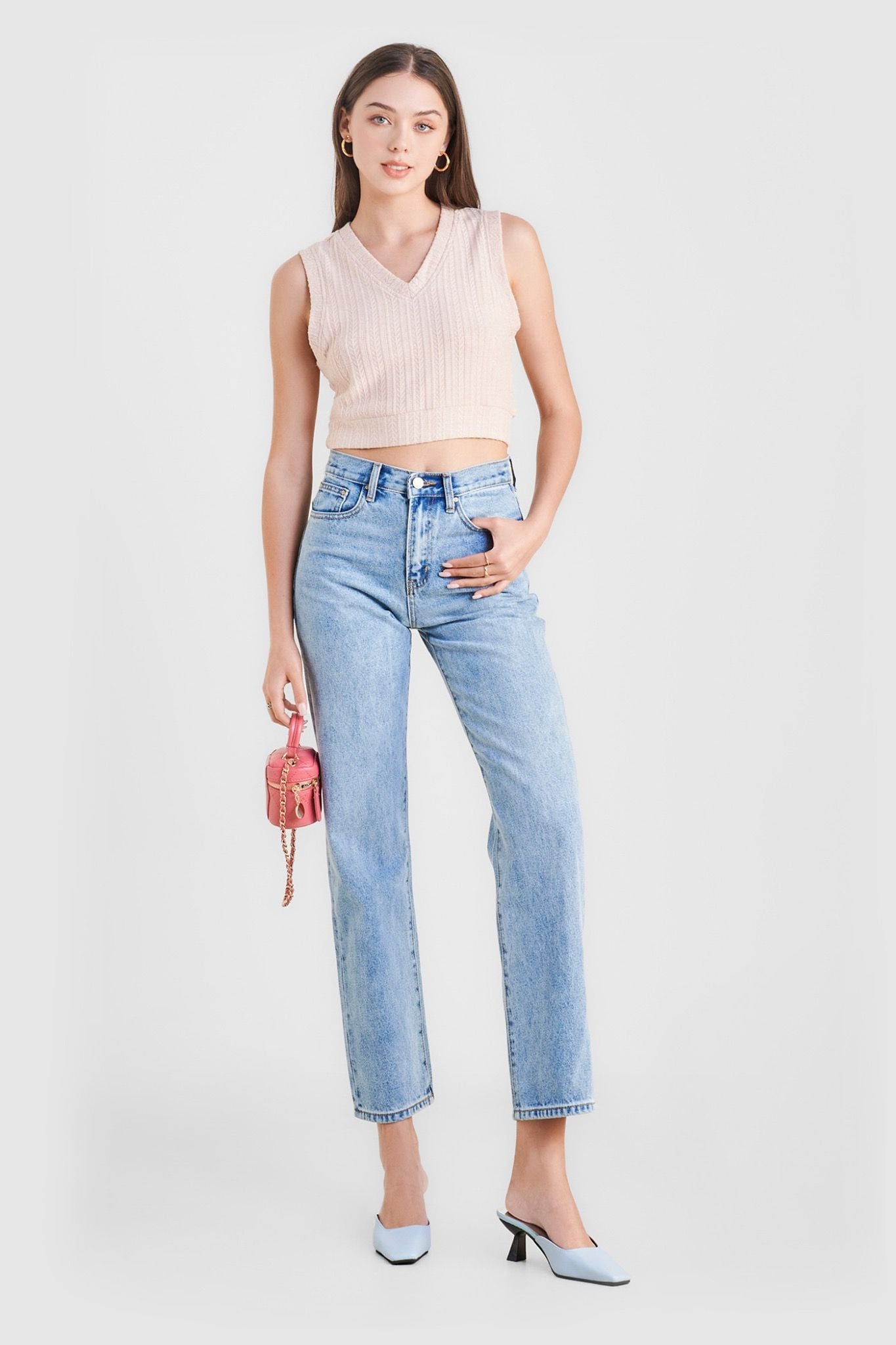  Áo thun sát nách crop kiểu gile 