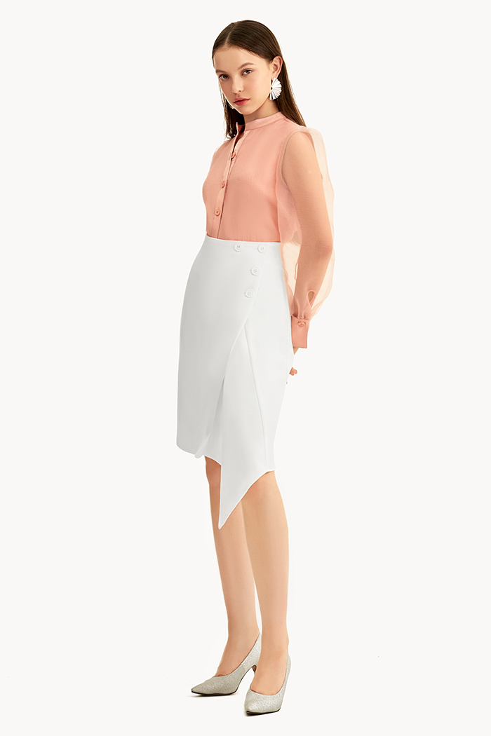 Áo sheer 2 lớp nẹp tay
