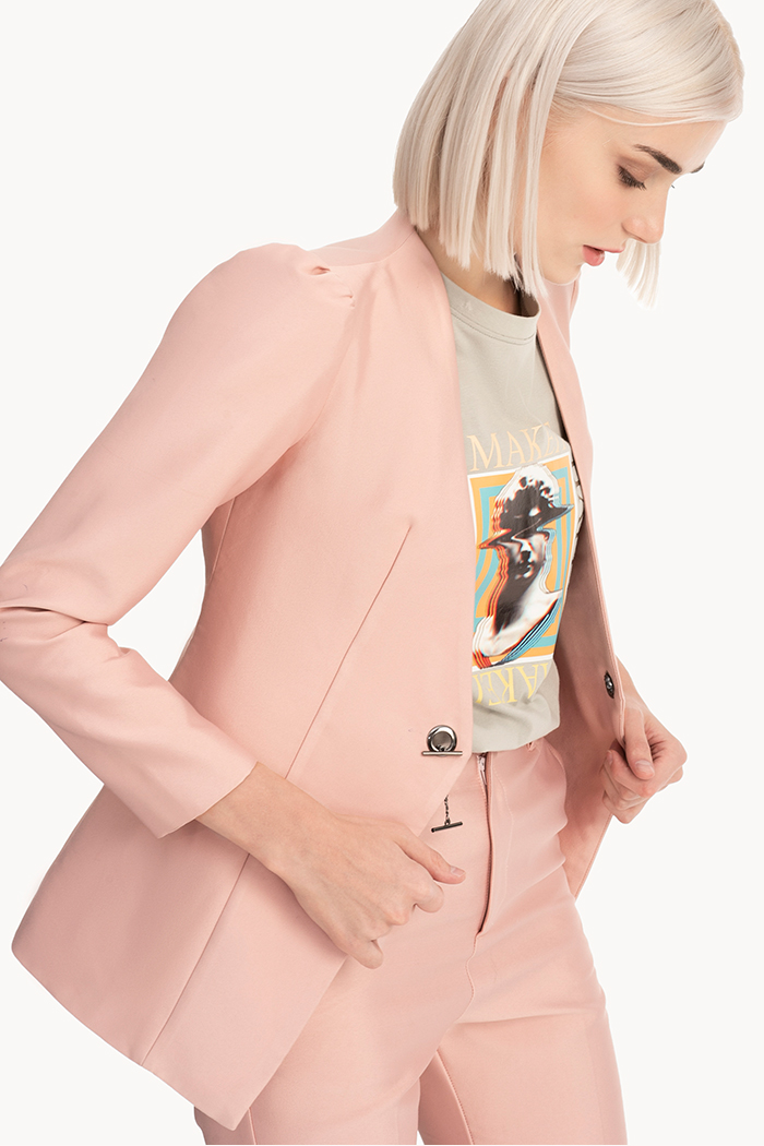 Áo vest 2 lớp nhún vai gài cổ
