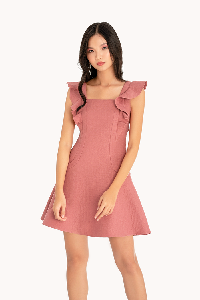 Đầm bèo tay cặp nẹp