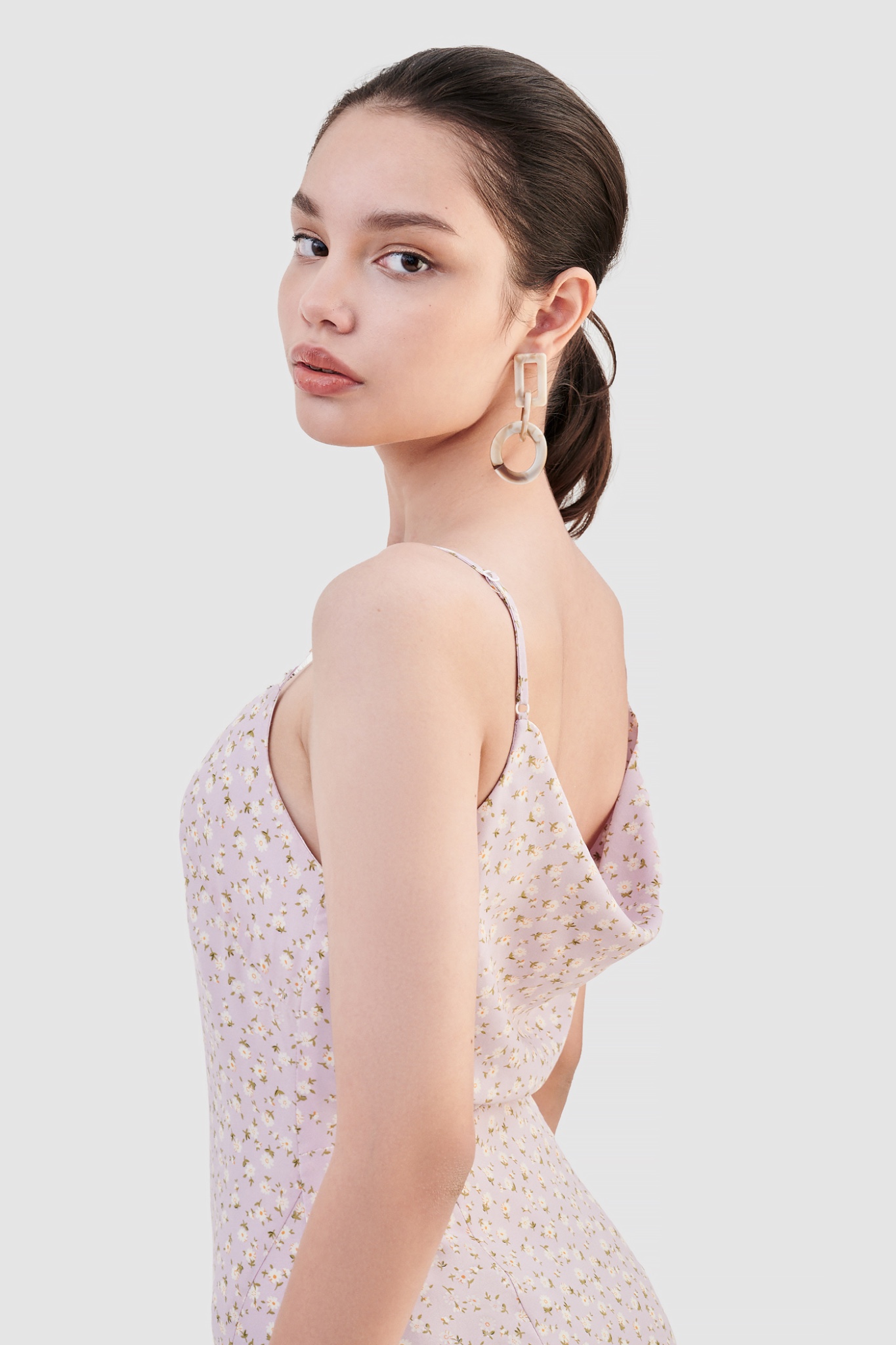 Đầm 2 dây slip dress xẻ tà