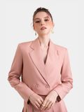  Áo cropped blazer tay dài cài nút 