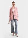  Áo blazer nhún xắn tay cách điệu 