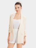  Áo blazer nhún xắn tay cách điệu 
