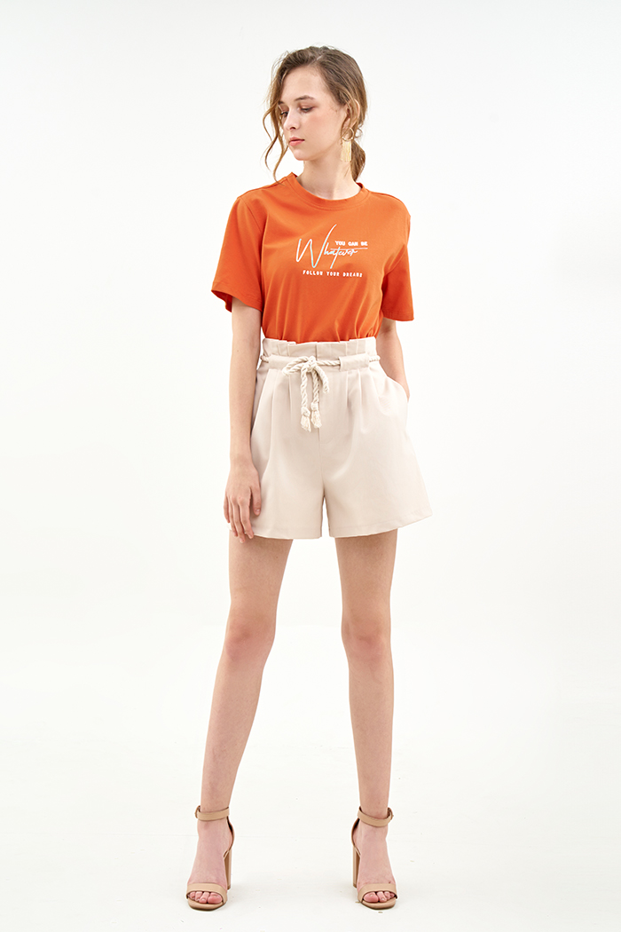 Quần short xếp li 3 kèm dây thừng