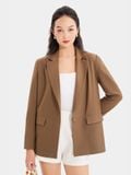  Áo blazer form cơ bản tay dài 2 túi 