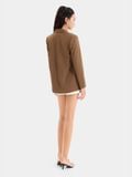  Áo blazer form cơ bản tay dài 2 túi 