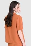  Áo blazer kiểu tay ngắn 3 nút trước 