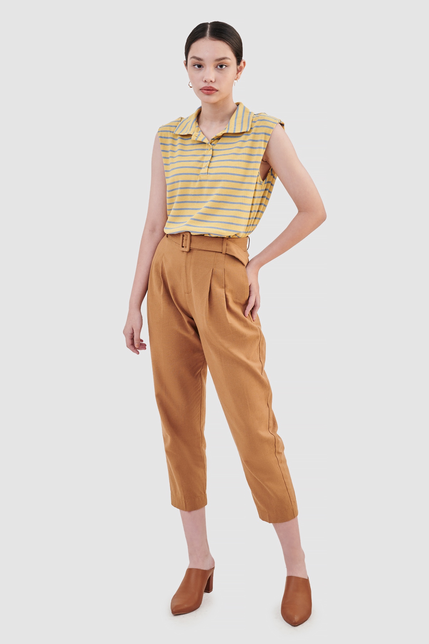 Quần tây form baggy kèm nịt