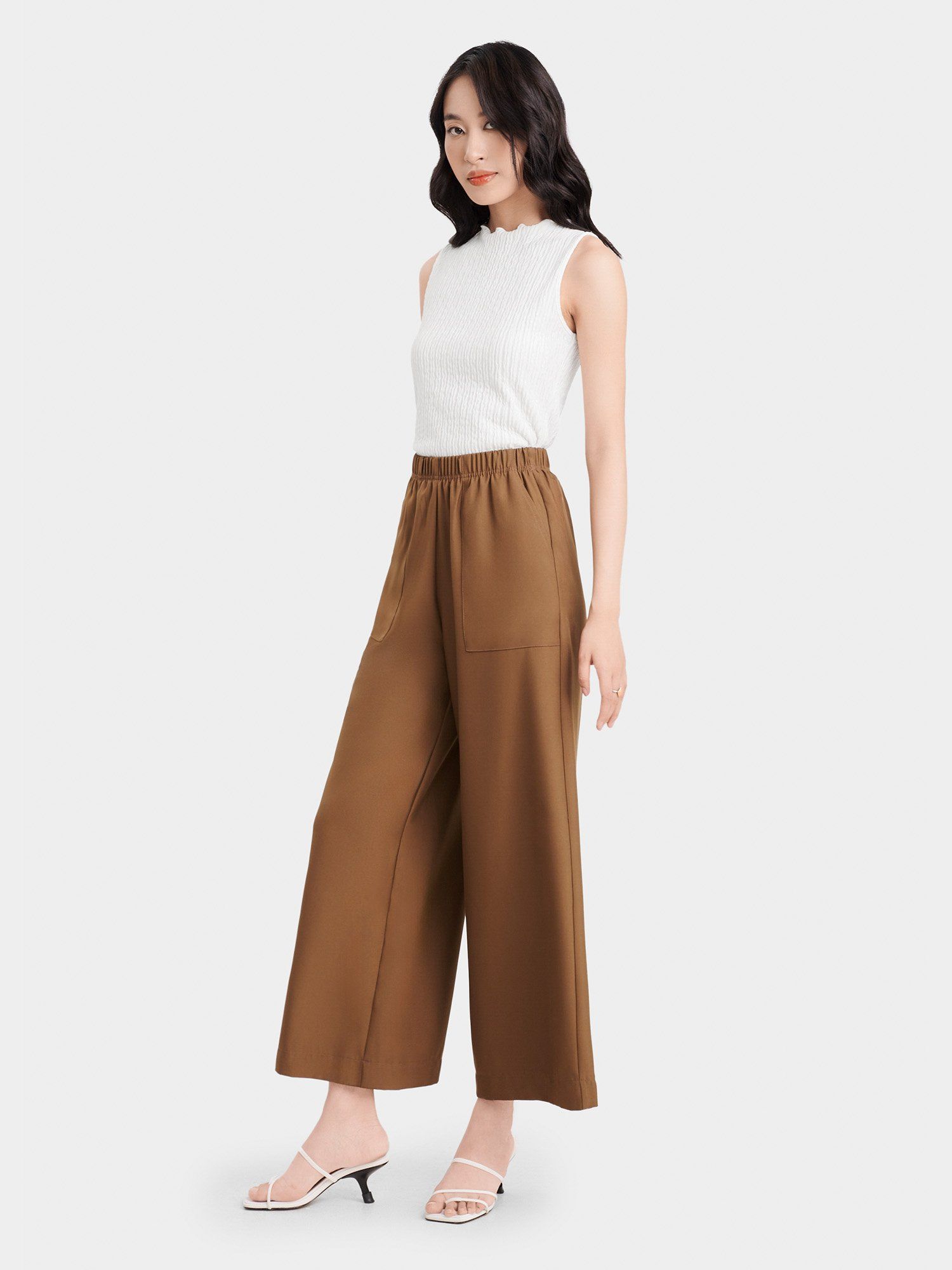 Quần giả váy, quần ống rộng voan lụa - Culottes | Shopee Việt Nam