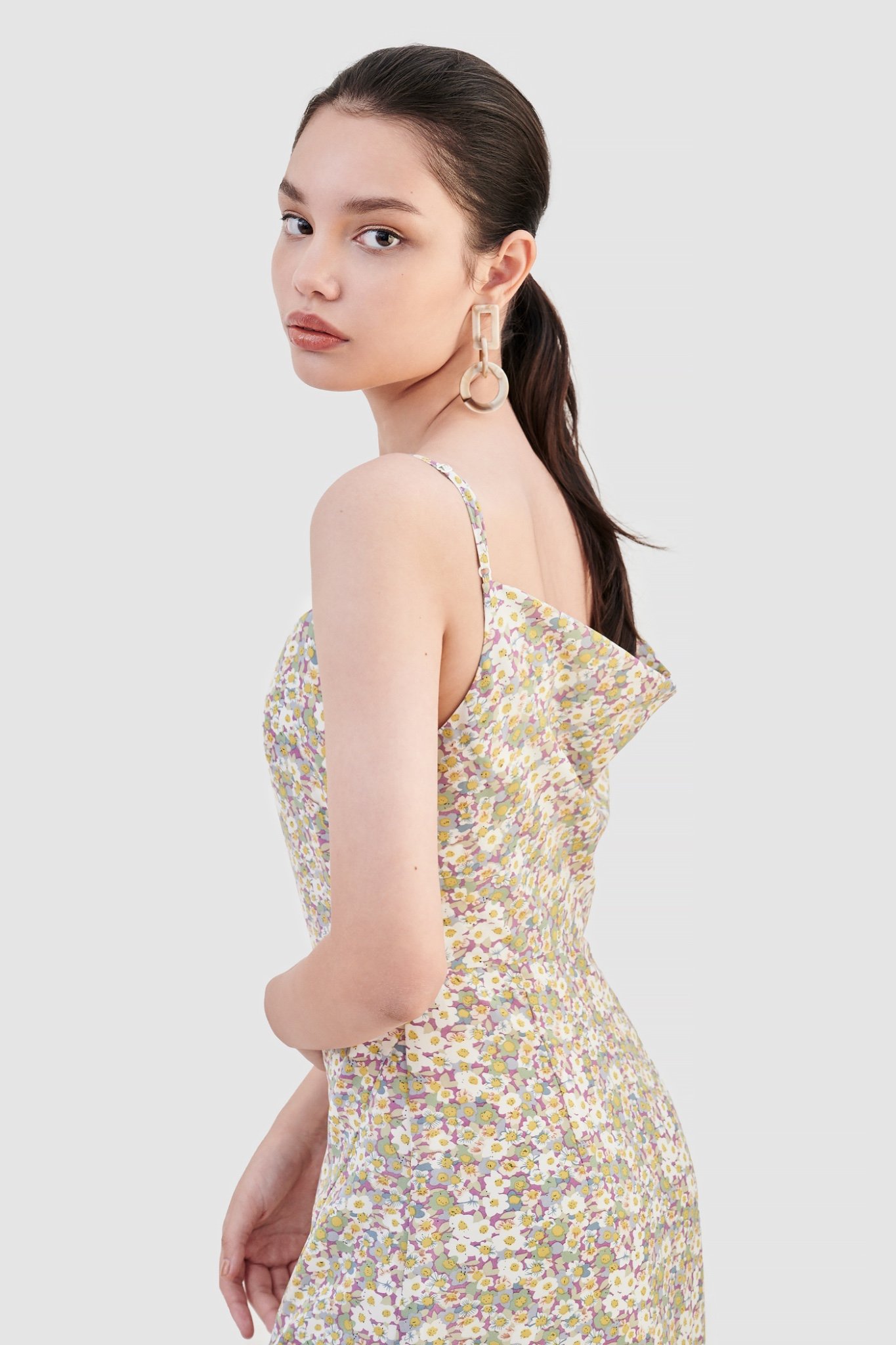 Đầm 2 dây slip dress xẻ tà
