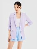  Áo blazer nhún xắn tay cách điệu 