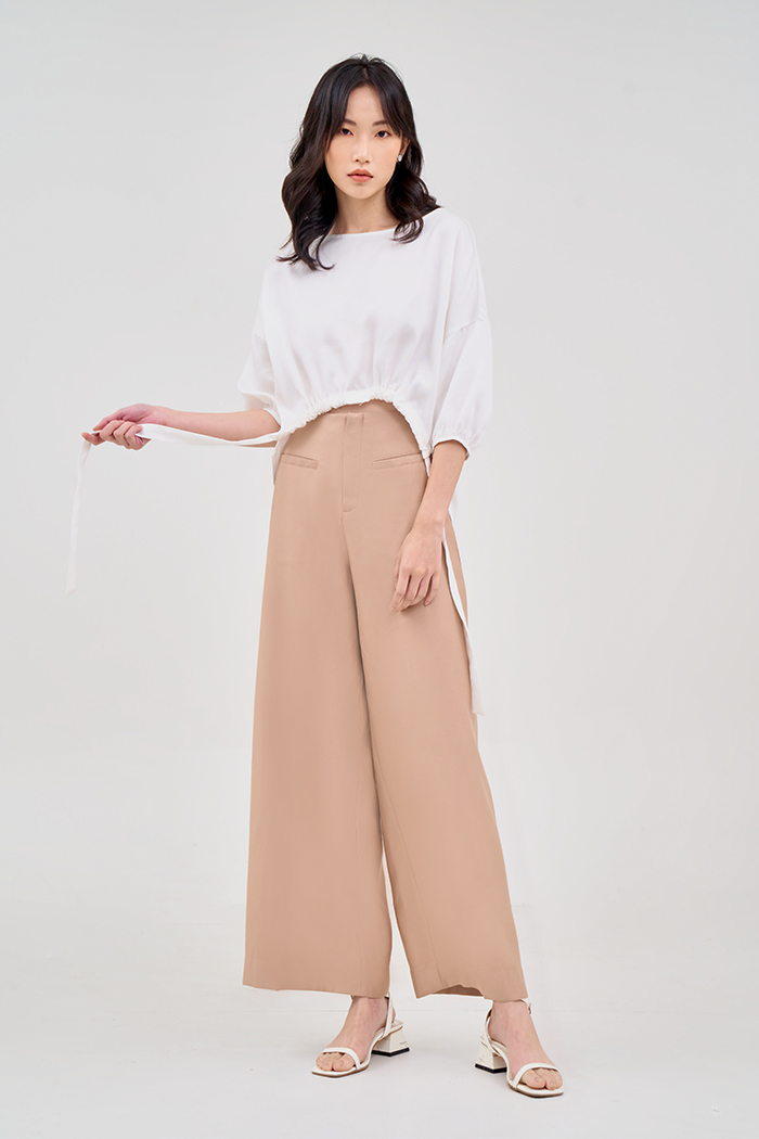 Áo mullet form rộng rút dây lai