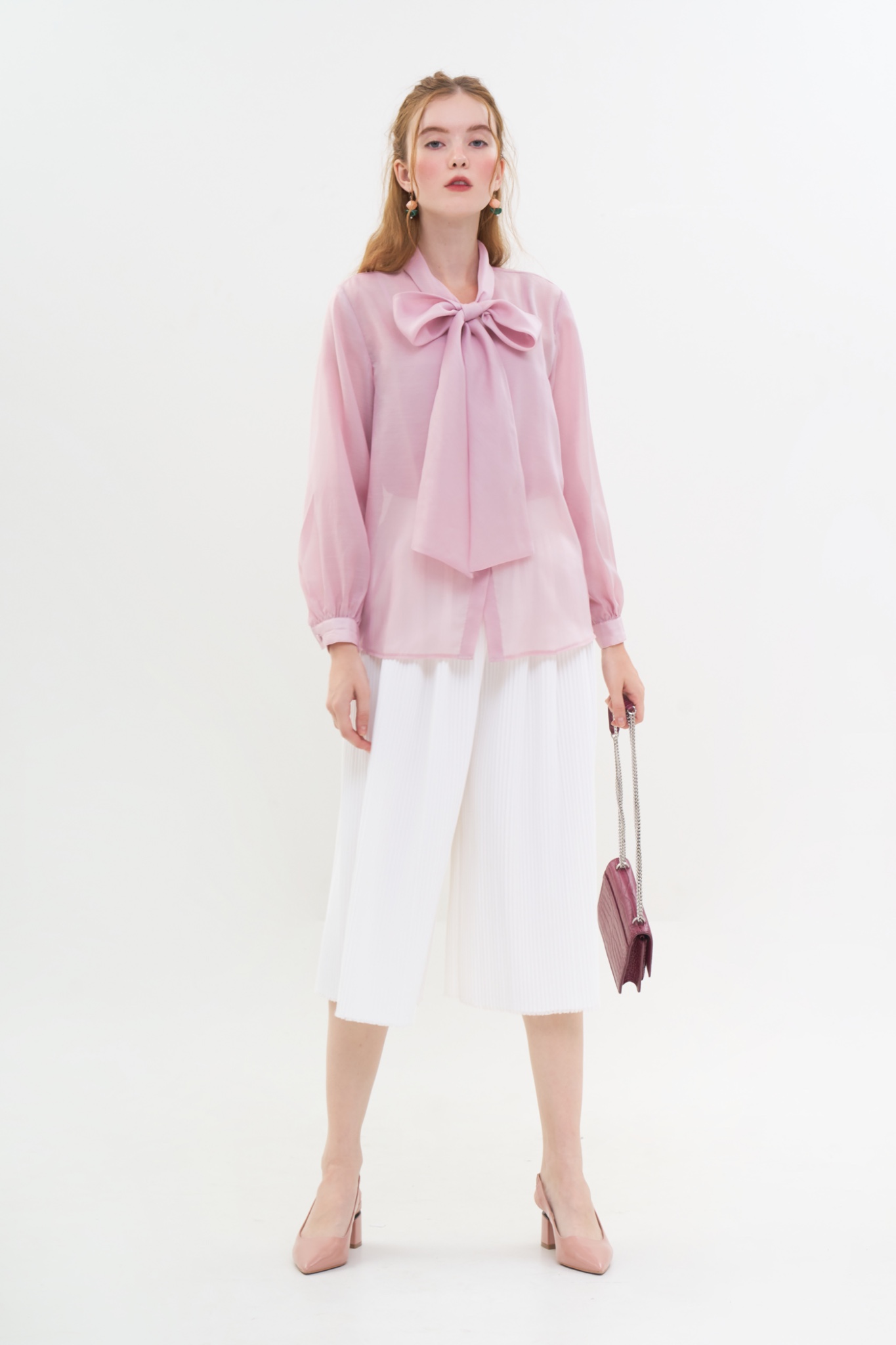 Quần culottes dập ly