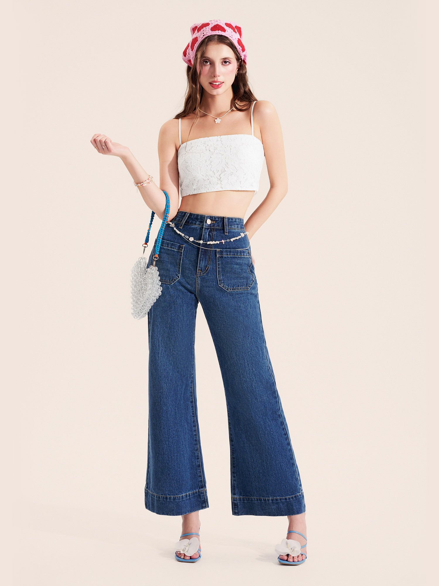  Áo ren 2 dây croptop dây kéo sau 