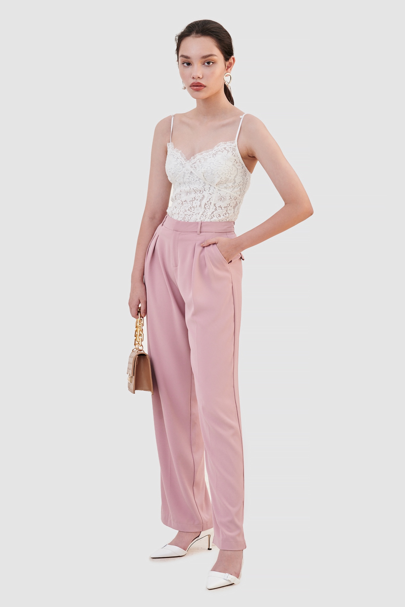 Áo kiểu 2 dây ren smocking lưng