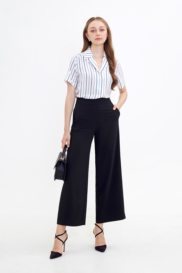 Áo sơmi sọc cổ danton
