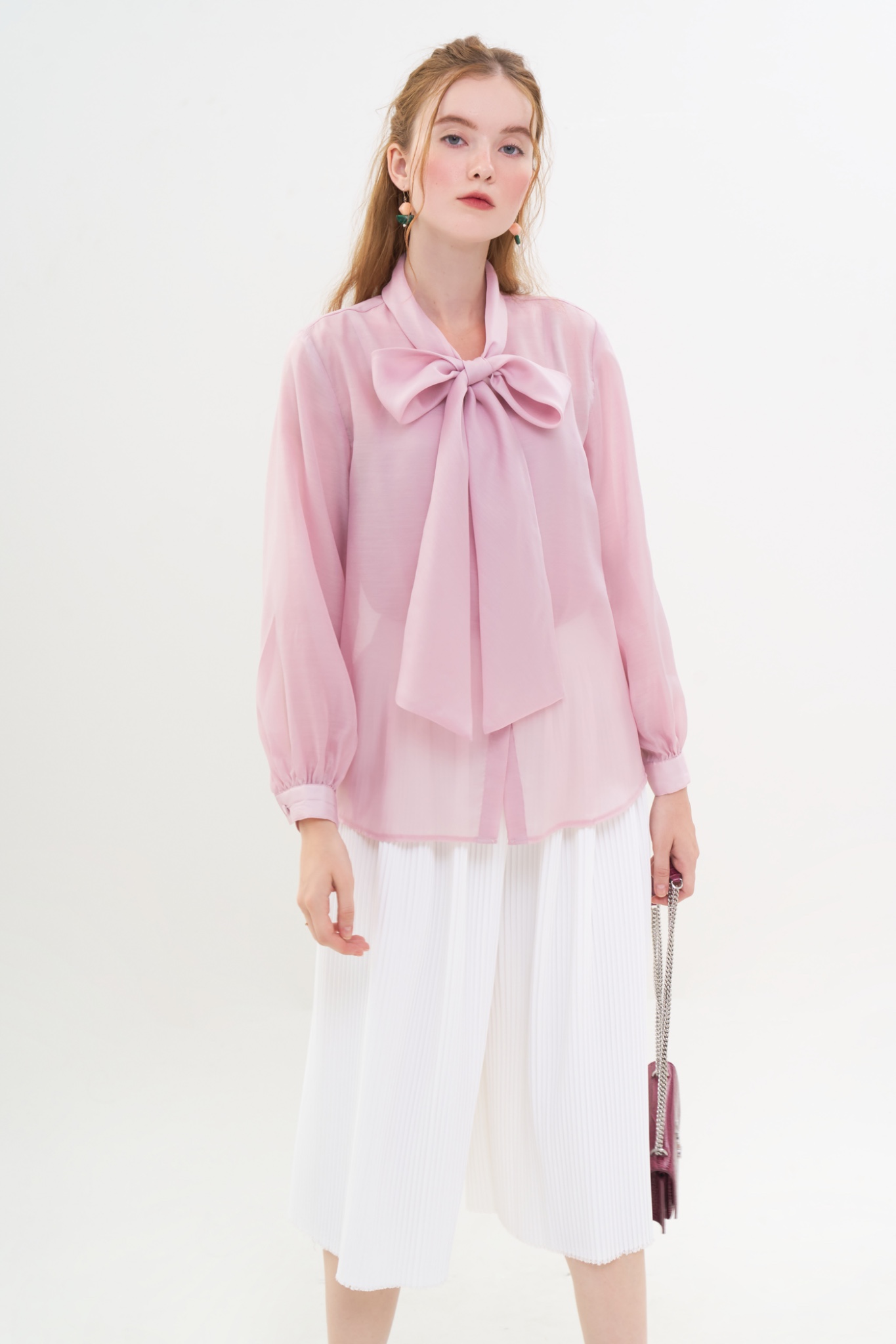 Quần culottes dập ly