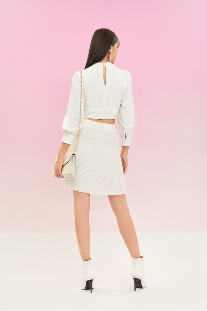 Váy mini dập ly