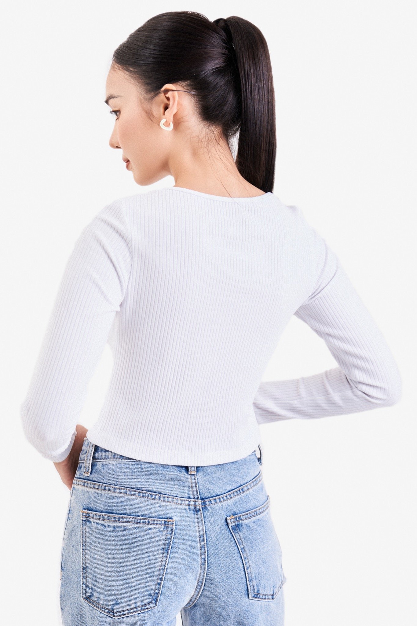 Áo cardigan tay dài cài nút