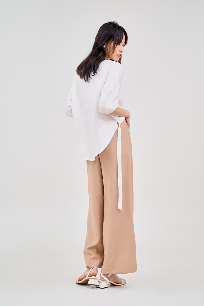 Áo mullet form rộng rút dây lai