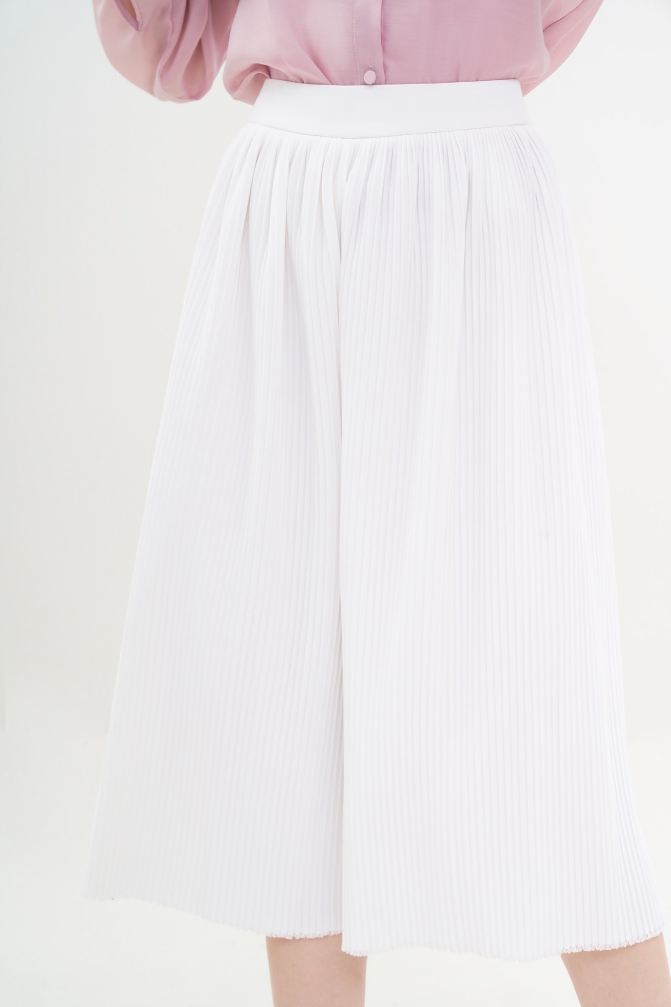 Quần culottes dập ly