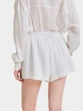  Quần short vải xô lưng thun phối ren 