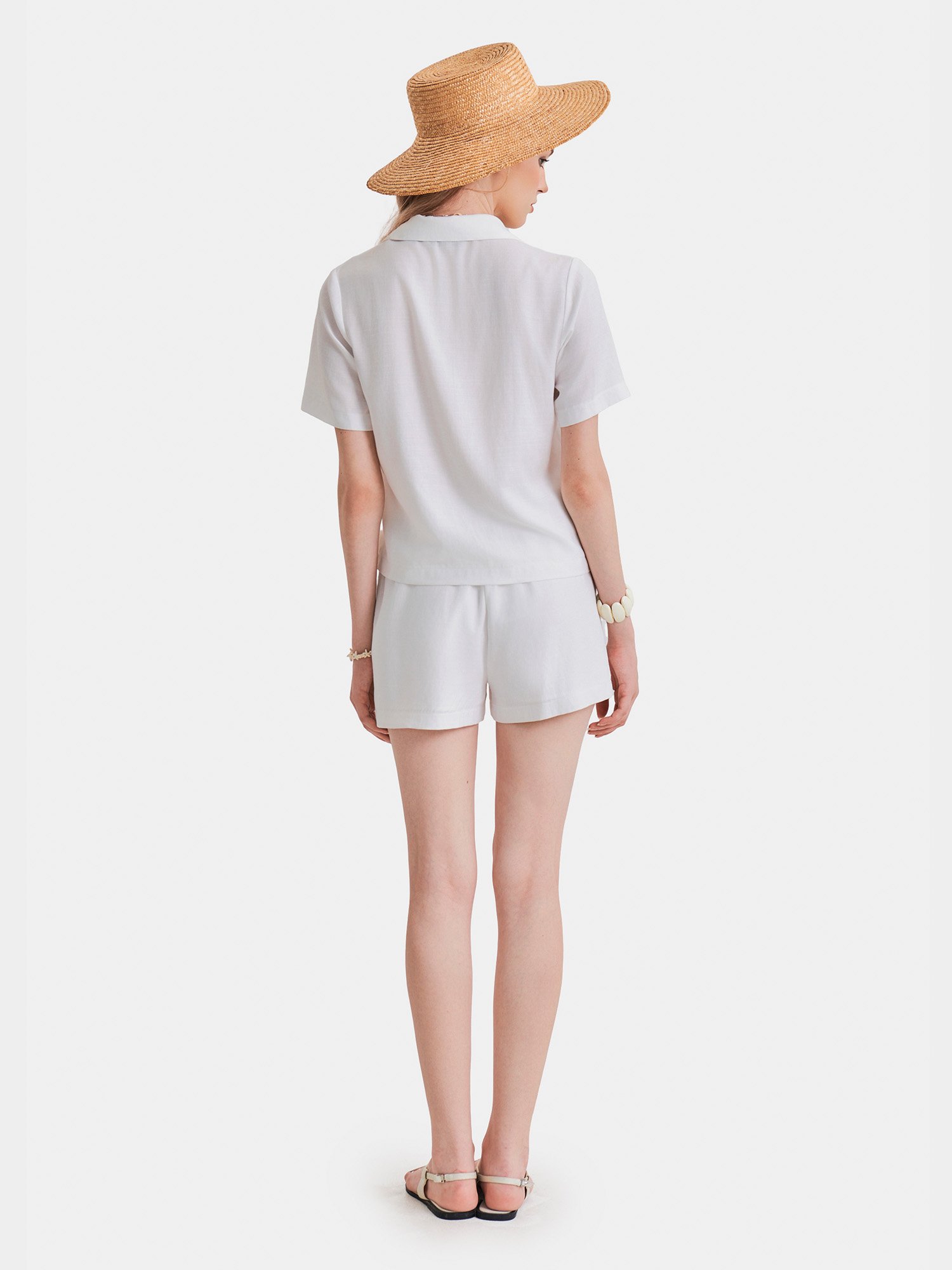 Quần short lưng thun 2 túi dằn li trước