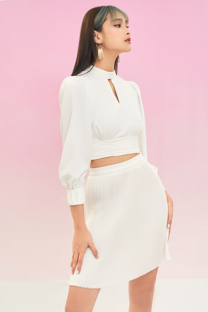 Váy mini dập ly