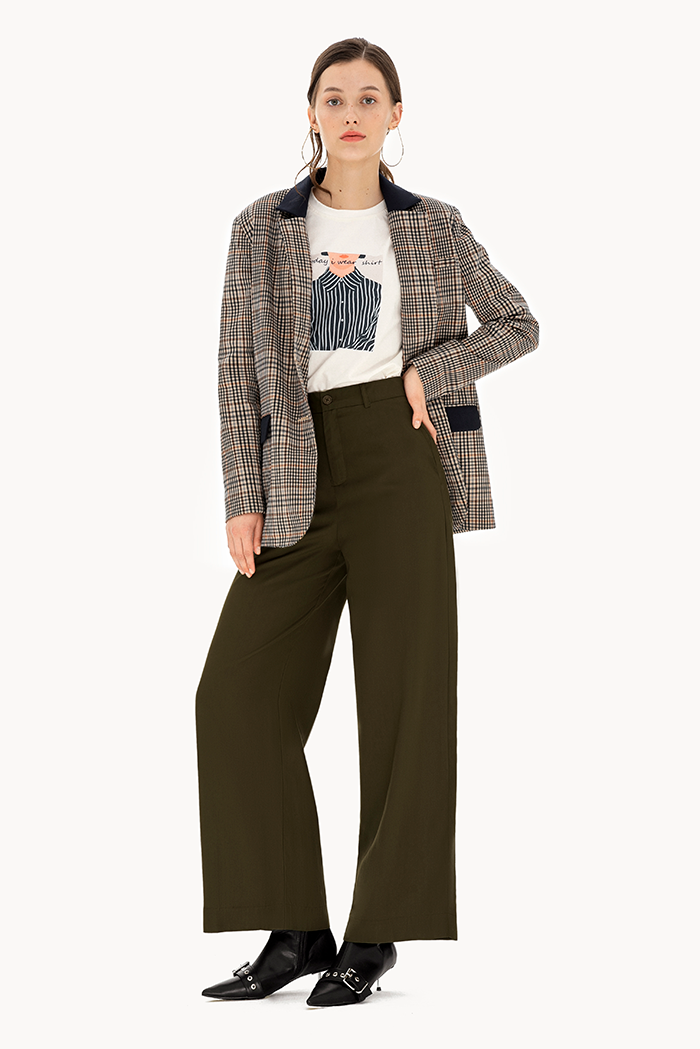 Áo blazer 2 lớp caro