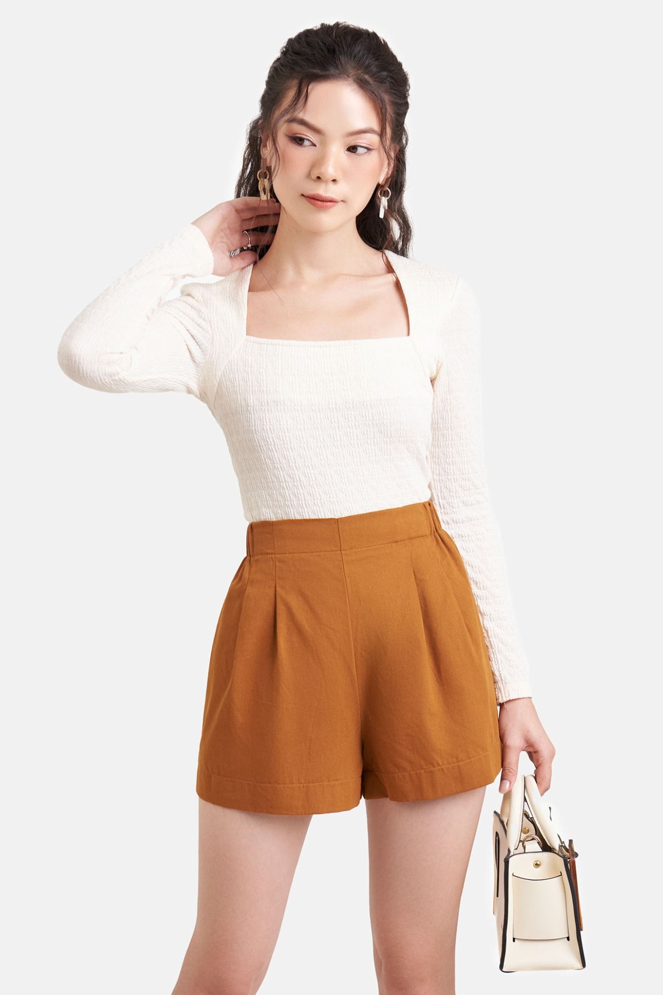  Quần short cơ bản lưng thun 