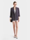  Áo blazer nhún xắn tay cách điệu 